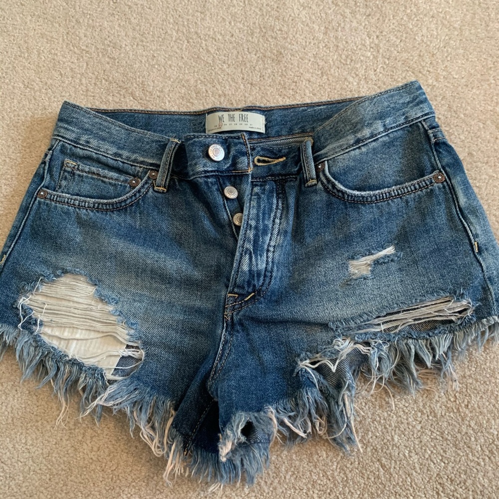 Free people jean shorts